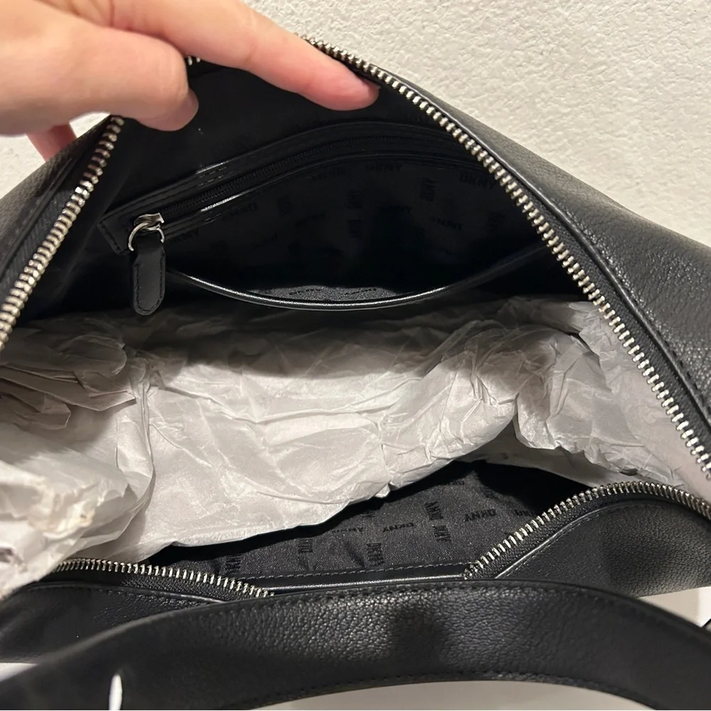 DKNY Bleeker Large Leather Hobo Bag, New with Tag